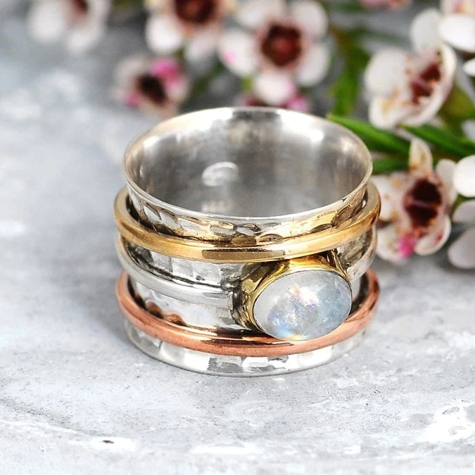Anillo Vintage en Oro y Plata