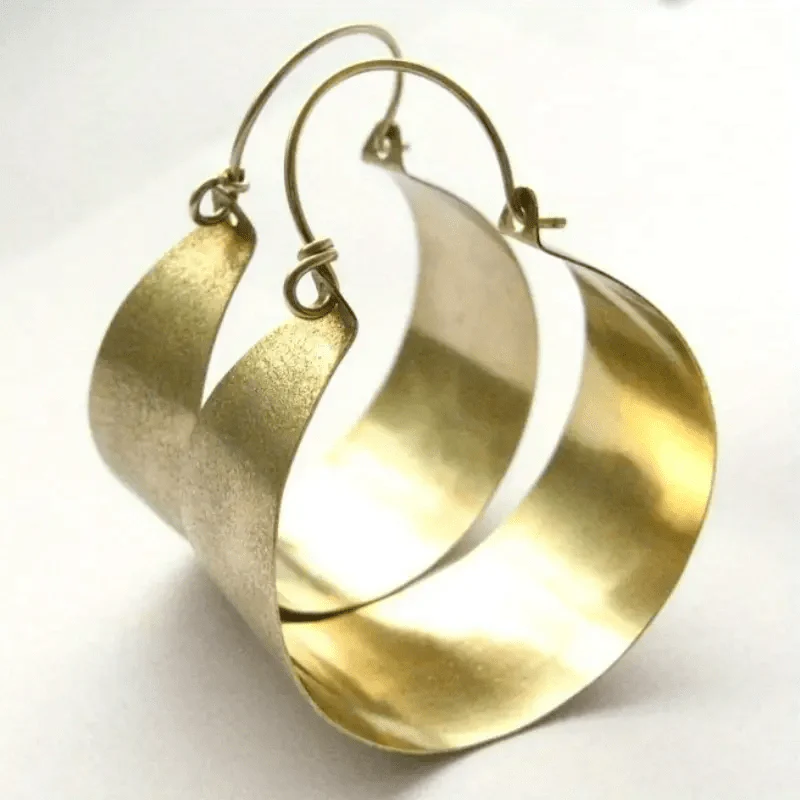 Aretes Dorado Brillantes Boho