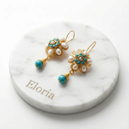 Aros Perla & Turquesa