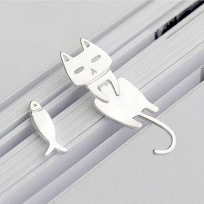 Arete Gatito Trepando en Plata