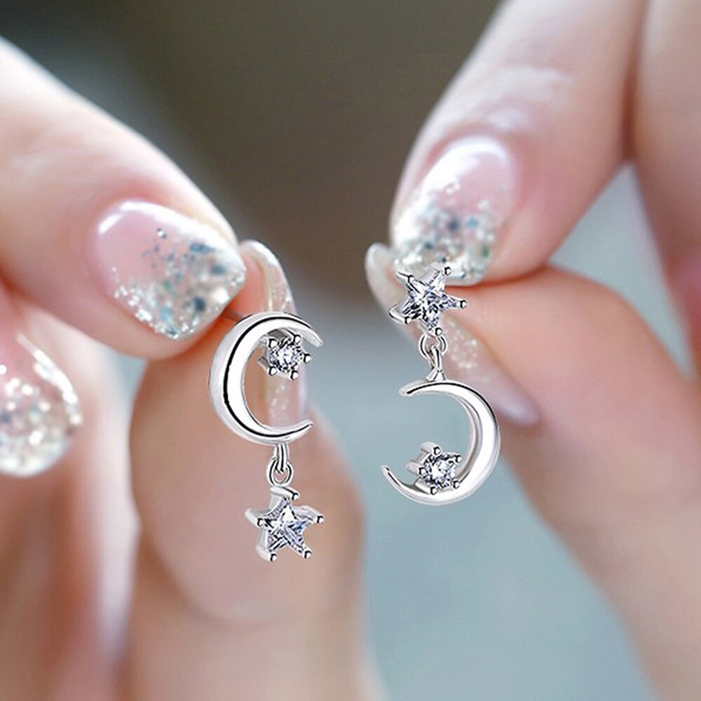 Pendientes de Luna Mágica en Plata