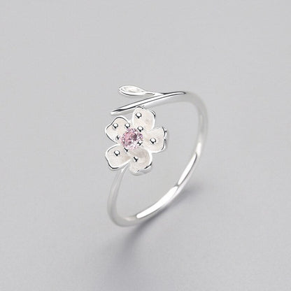 Anillo de Pétalo Ume en Plata 925