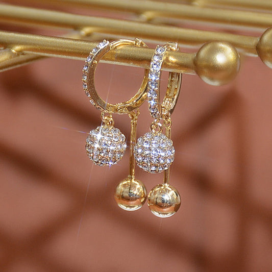 Aretes de Lujo de Perlas y Circonitas