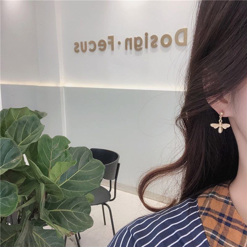 Pendientes Abejitas en Oro