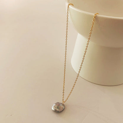 Colgante de Perlas Naturales Barrocas en Oro