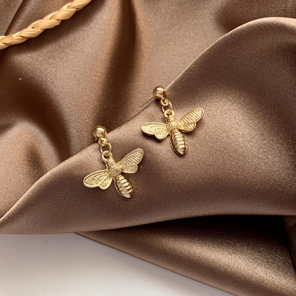 Pendientes Abejitas en Oro