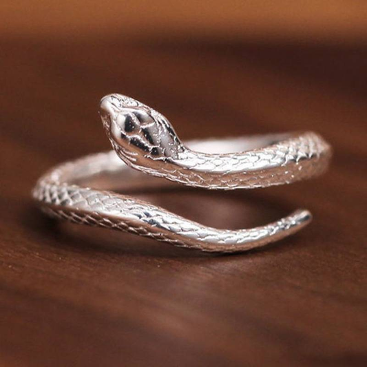 Anillo Serpiente Plata Vintage