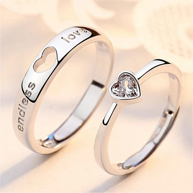 Set Anillos del Amor Vintage en Plata